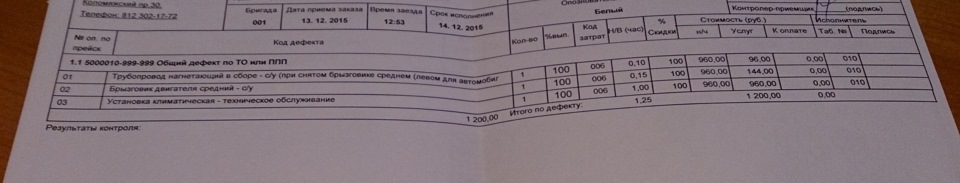 Замена трубки кондиционера по гарантии. Предписание 74-15 — Lada Гранта ...