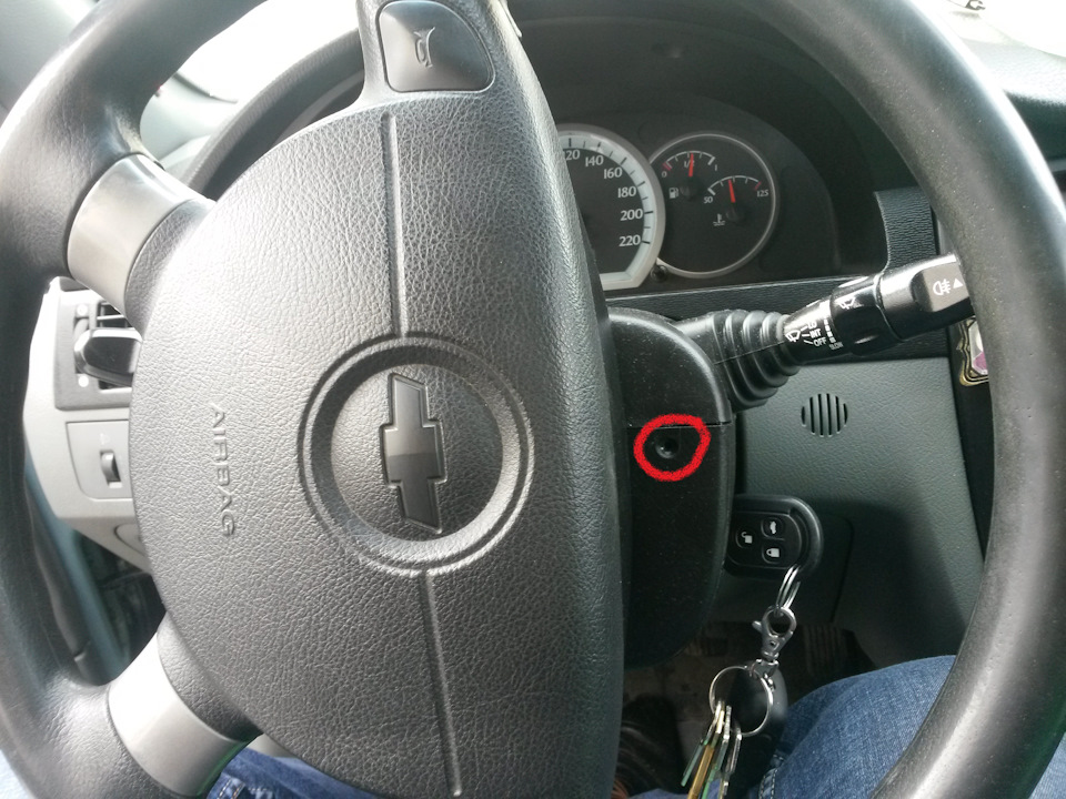 Как снять подушку руля лачетти Подсветка замка зажигания с Chevrolet Epica: часть 1 - Chevrolet Lacetti Sedan, 