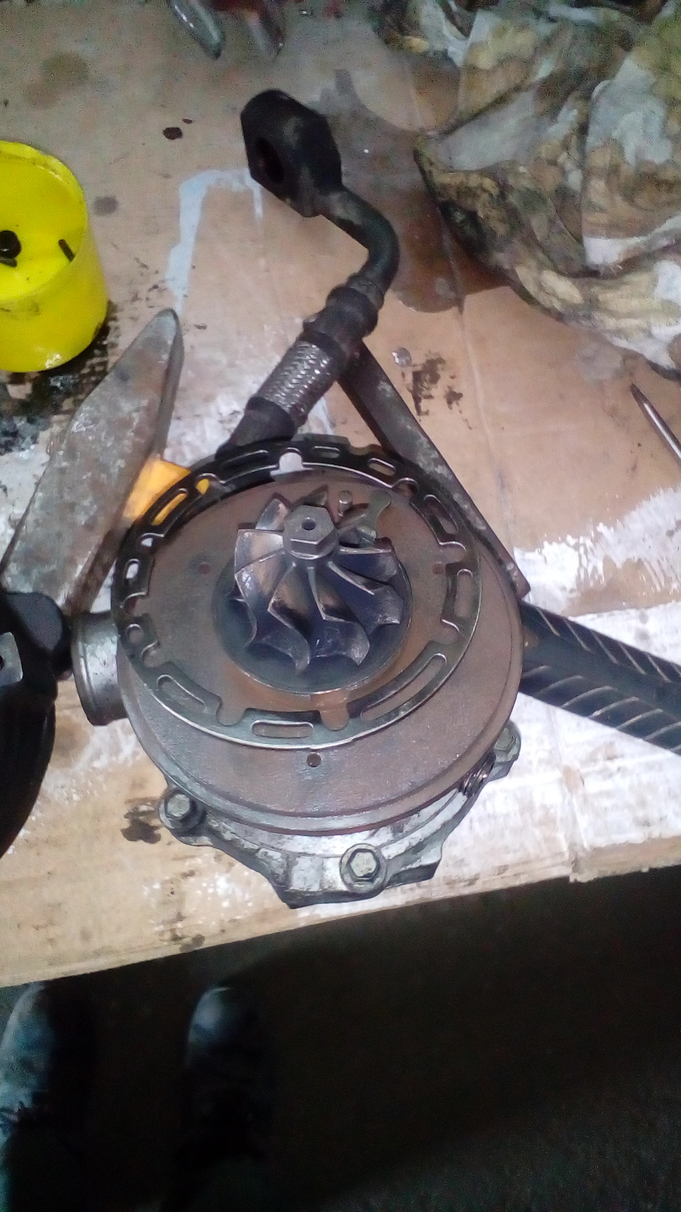 Чистка геометрии турбины — Audi A4 (B5), 1,9 л, 1997 года | своими ...