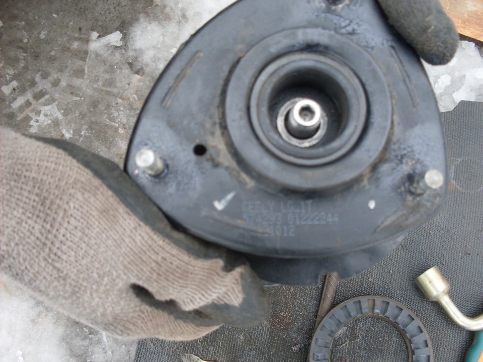 Переделка передних стоек под картриджи — Geely MK, 1,5 л, 2013 года ...