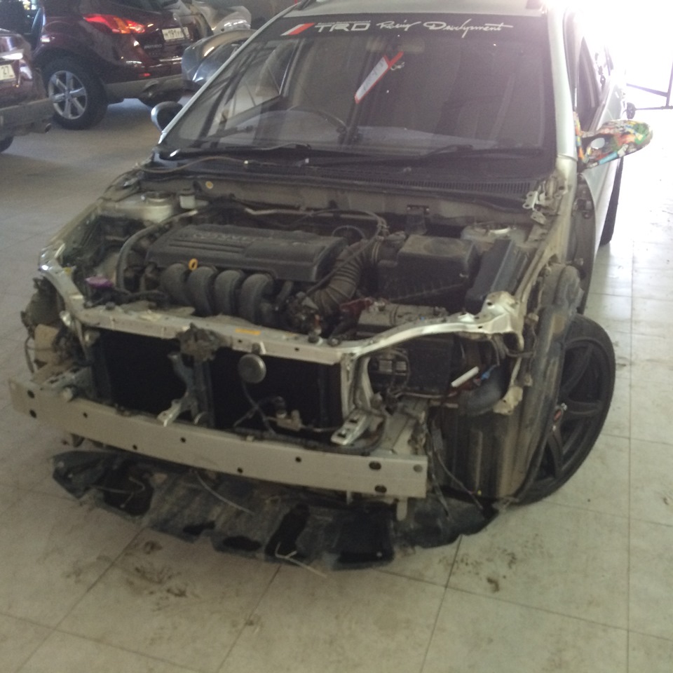 Пришло таки время покрасить бампера и капот+) — Toyota Corolla Fielder ...
