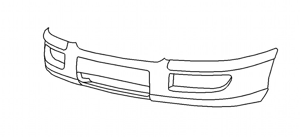 Как нарисовать бампер машины