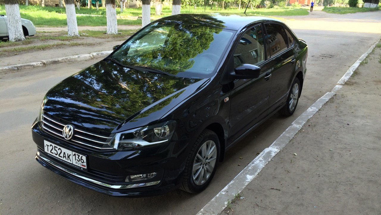 Volkswagen Polo sedan 2016 черный