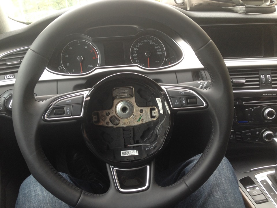 Ауди а5 как снять руль Установка мультируля Sline в Ауди А4 2013 - DRIVE2