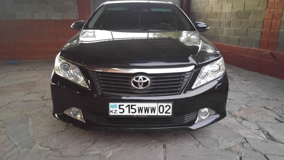 Решетка радиатора №1. Покраска жидкой резиной — Toyota Camry (XV50), 2 ...
