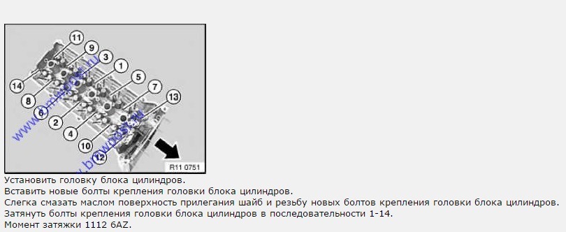 Ниссан цефиро v6 момент затяжки гбц