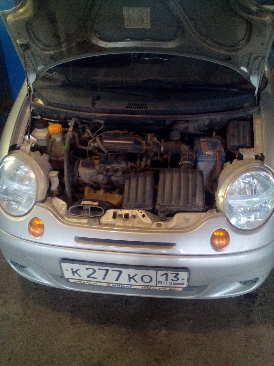 Регулировка клапанов. — Daewoo Matiz (M100, M150), 0,8 л, 2008 года ...