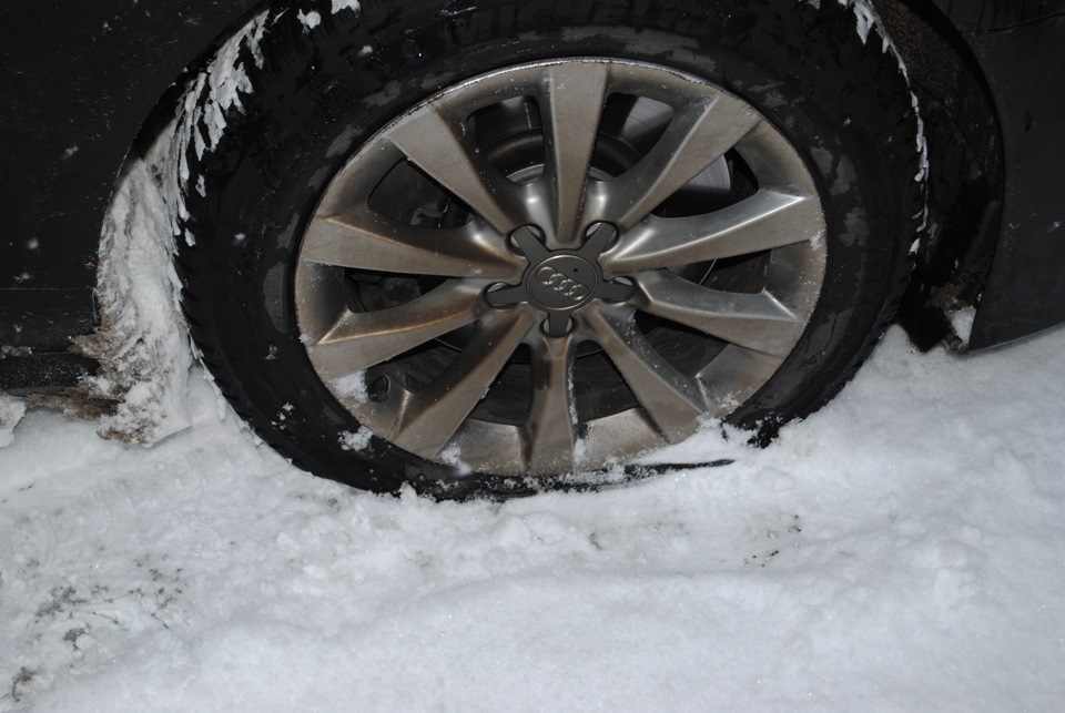 Зимняя засада или как менять колесо или долбанный датчик давления ...