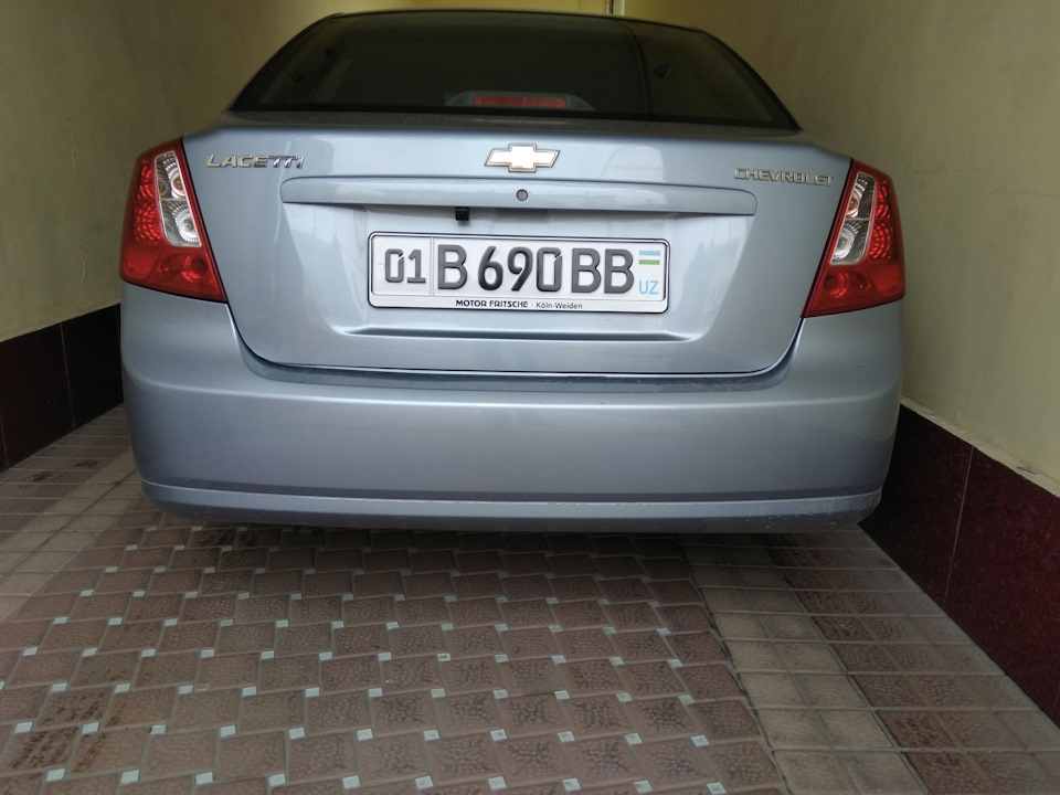 Замена госномера и лакировка — Chevrolet Lacetti Sedan, 1,8 л, 2010 ...
