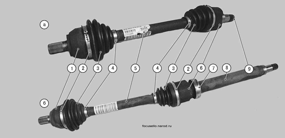 Форд фокус как снять наружную гранату Привод. - Ford Focus II ST, 2,5 л, 2006 года поломка DRIVE2