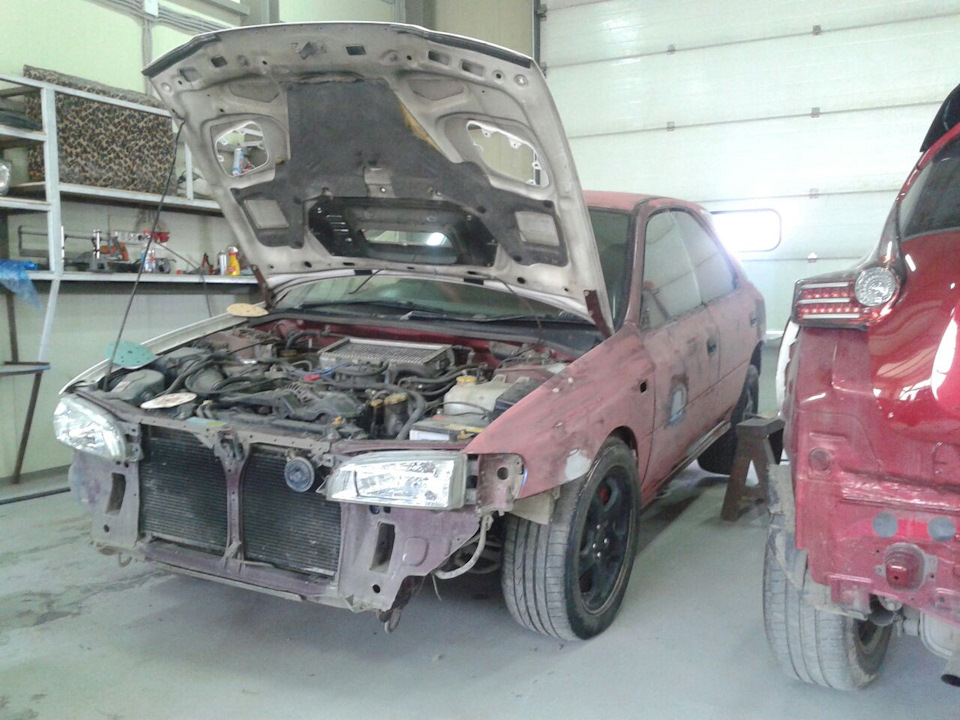 Красим СТИшку вкруг. Раптором. — Subaru Impreza WRX STI (GC), 2 л, 1999 ...