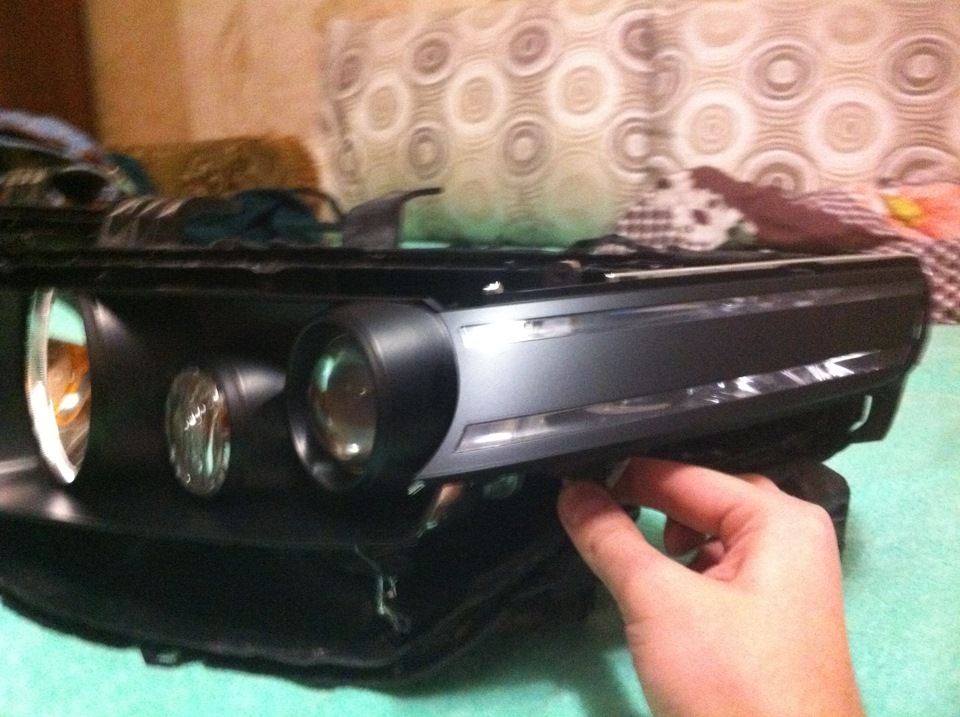 Как покрасить фары в черный, если никогда это не делал ? ч.1 — Honda ...