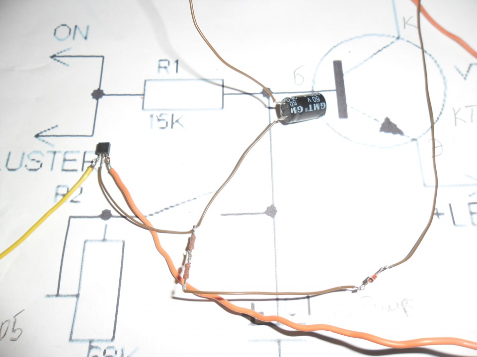 Плавное включение подсветки приборов. — ИЖ Москвич 412, 1,5 л, 1981 ...