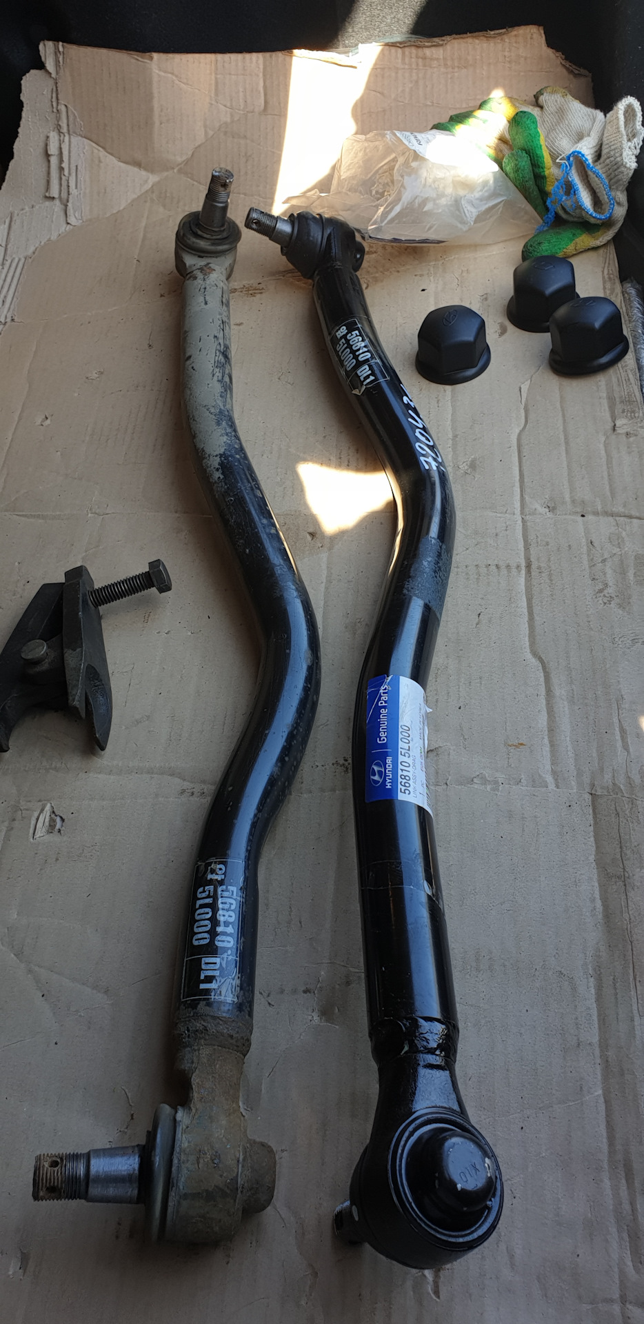 568105L000 Тяга рулевая продольная KIA HYUNDAI | Запчасти на DRIVE2