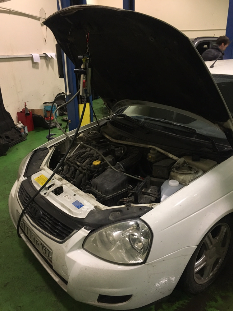 Промывка форсунок, дросселя, замена свечей. — LADA Приора седан, 1,6 л ...