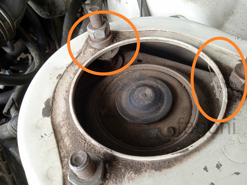 Разборка передней стойки — Toyota Vista (20), 1,8 л, 1989 года | своими ...