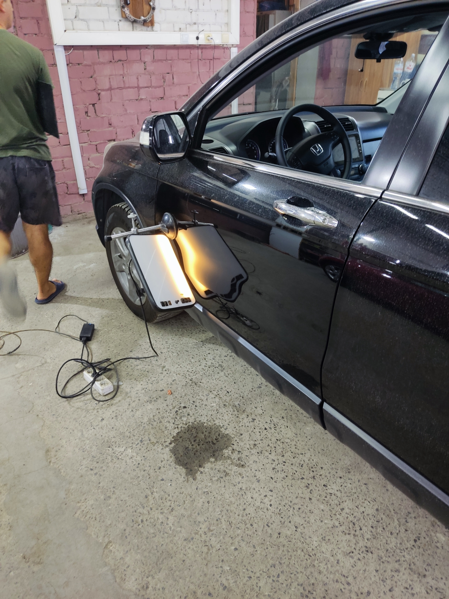 Удаление вмятины без покраски — Honda CR-V (RE), 2 л, 2008 года | визит ...