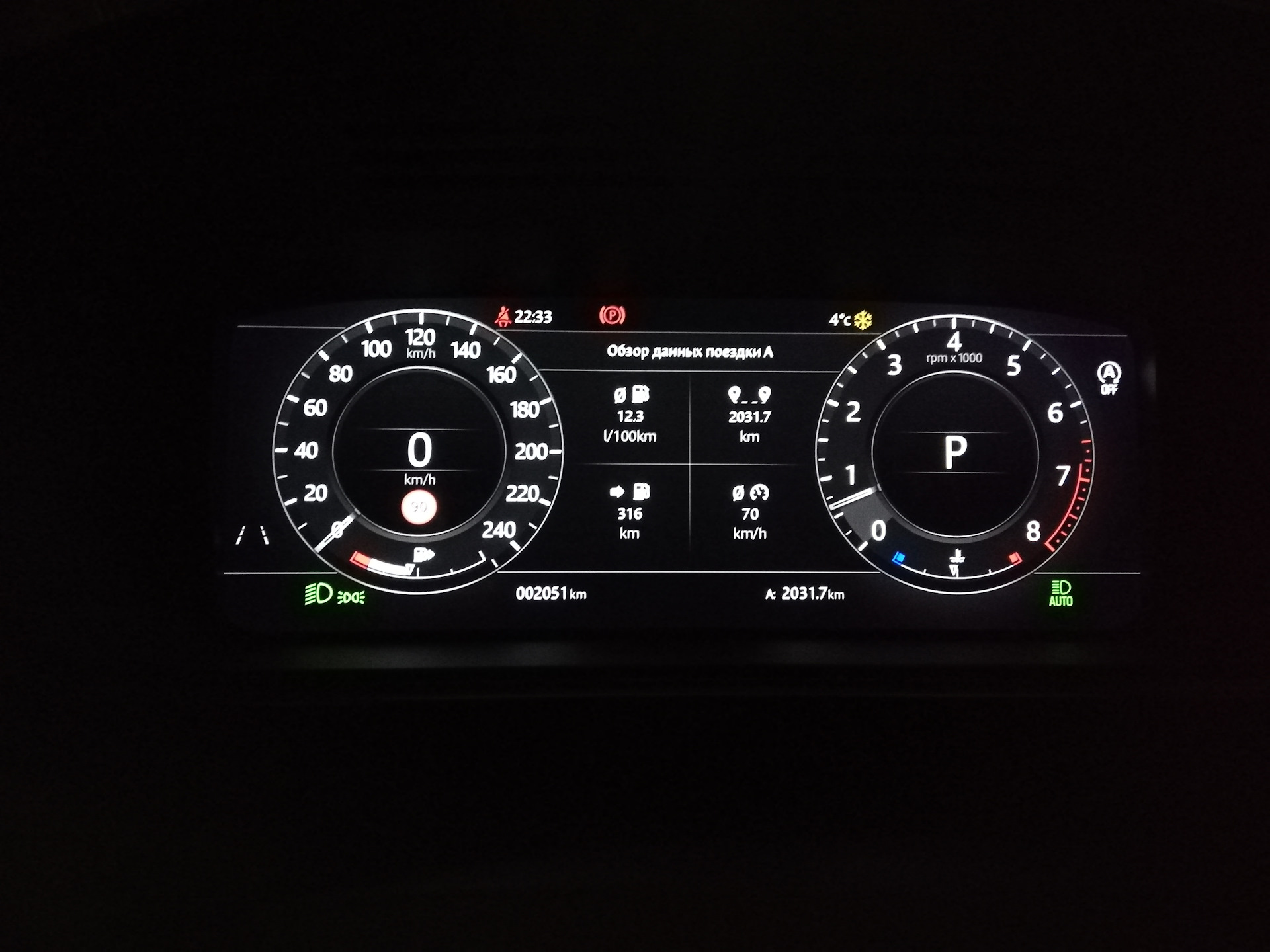 Расход топлива на обкатке — Land Rover Range Rover Sport (2G), 3 л ...