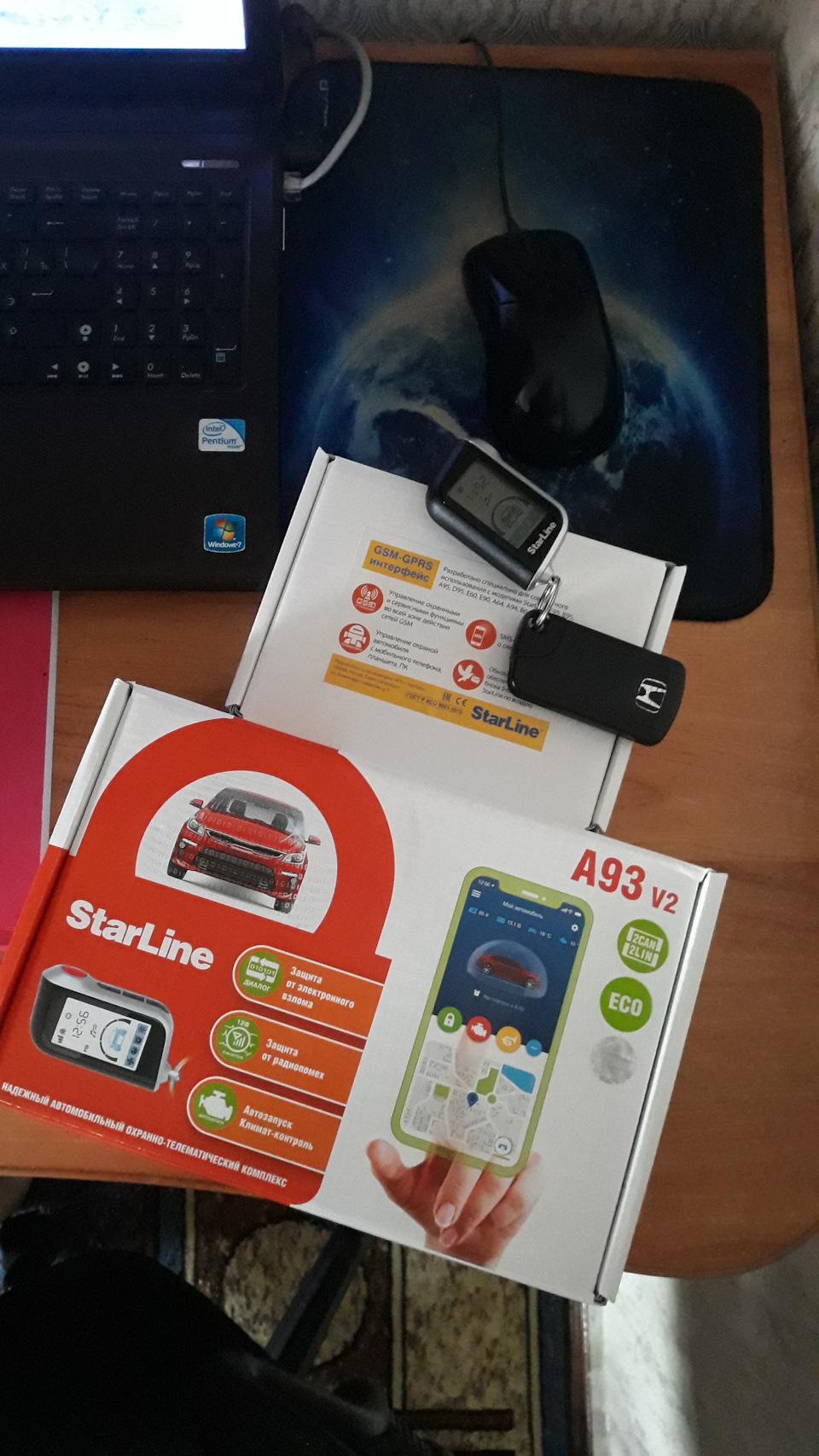 Установка сигнализации Старлайн А93 с GSM модулем — Honda Edix, 2 л ...