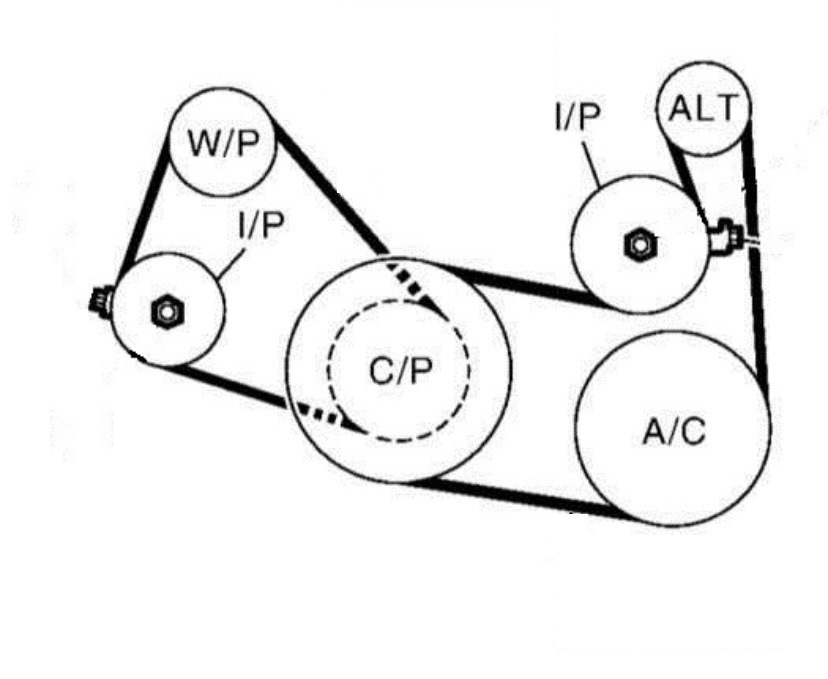 Схема ремня генератора сплит порт
