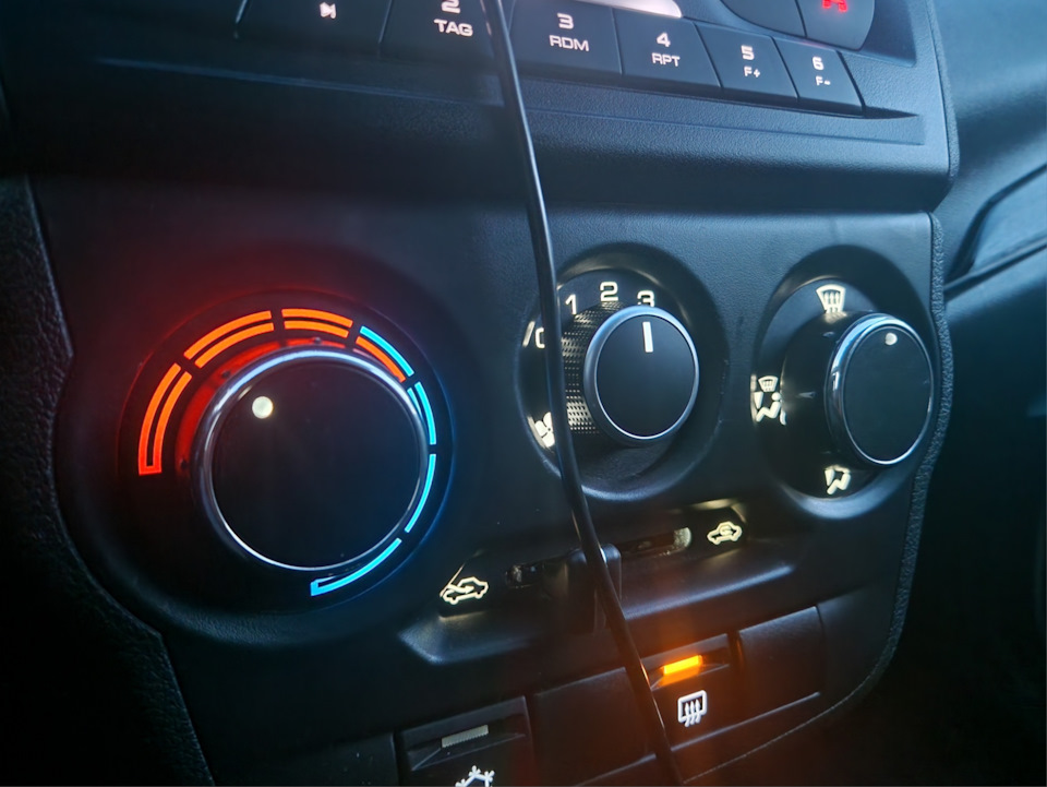 Ручки регулировки блока отопителя для Лада Гранта ФЛ (Lada Granta FL ...
