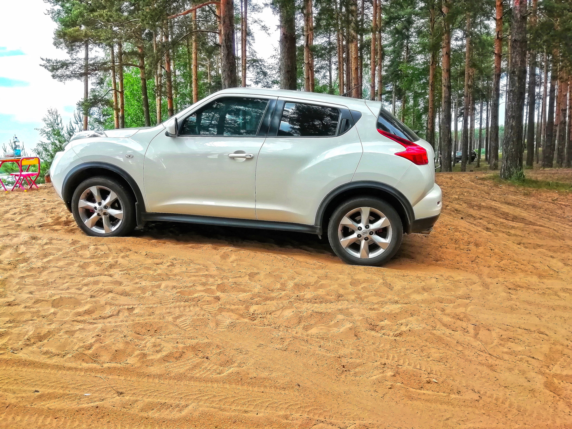 Задняя полка — Nissan Juke (1G), 1,6 л, 2011 года | аксессуары | DRIVE2