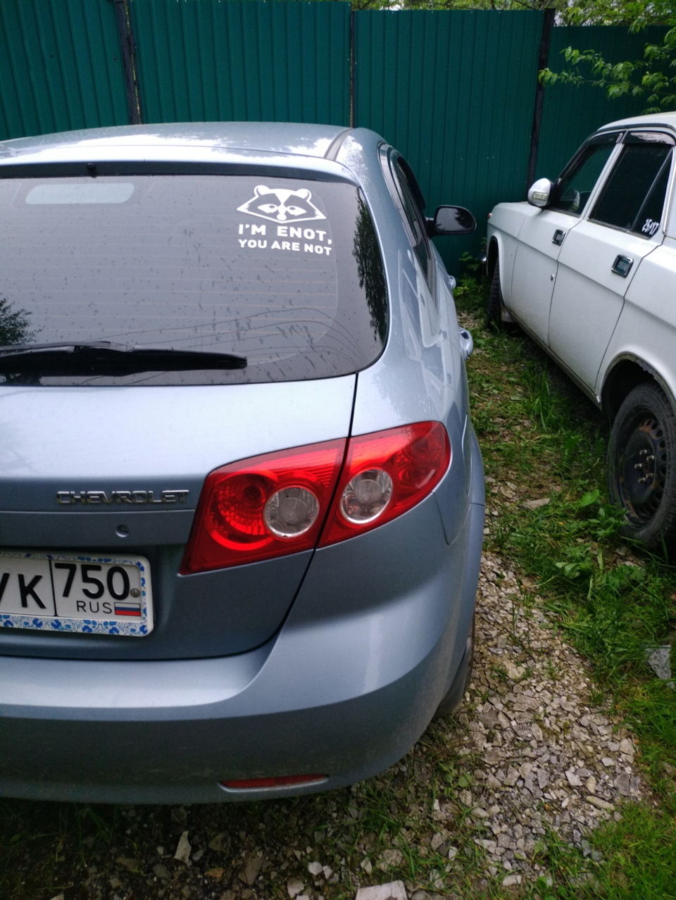Наклейка на заднее стекло — Chevrolet Lacetti 5D, 1,4 л, 2008 года ...