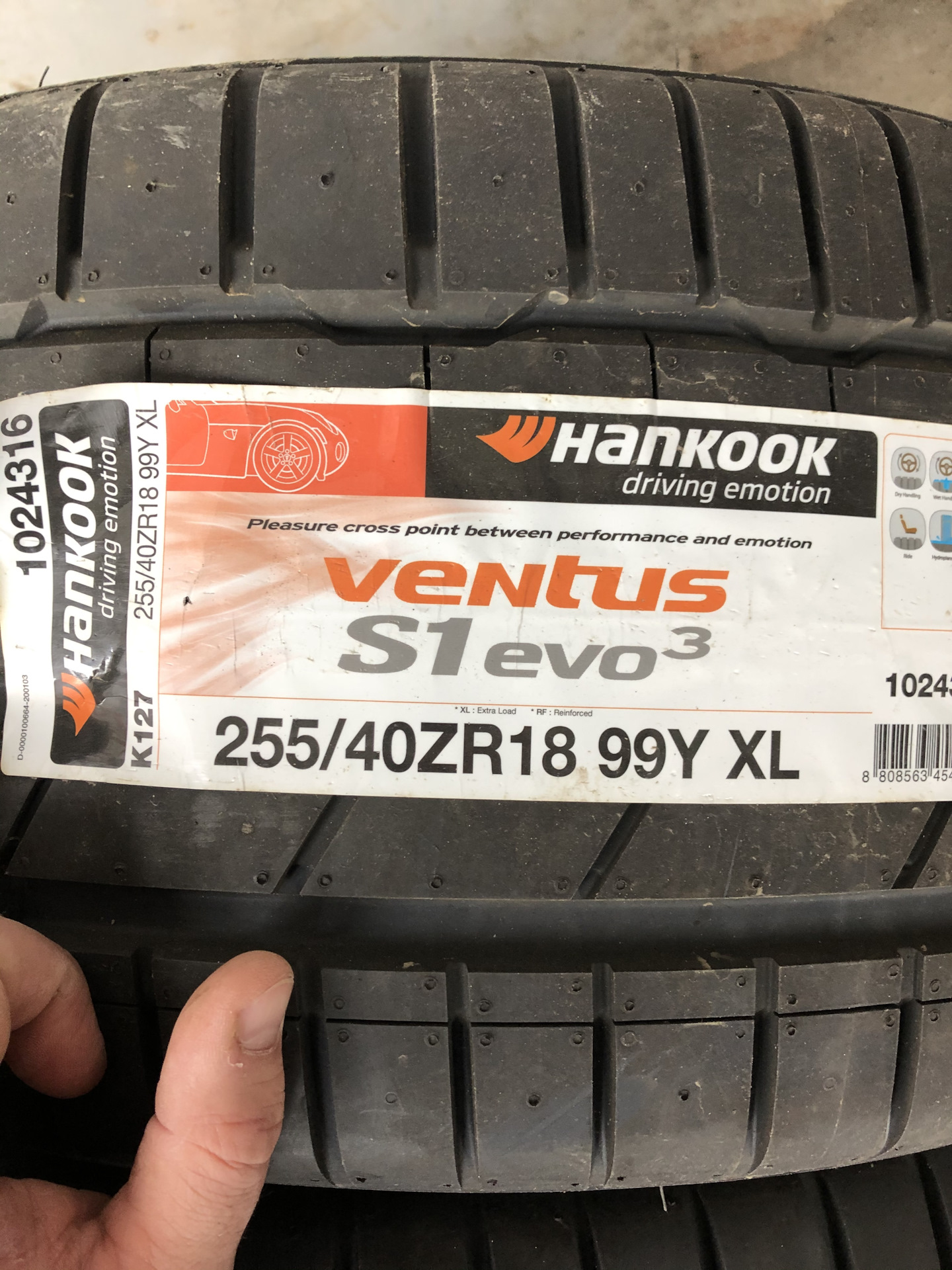 Hankook ventus evo 3 k127 отзывы