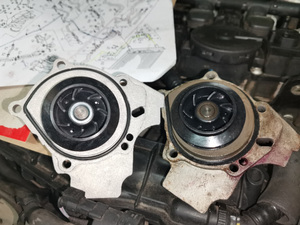 Замена ремня на Contitech CT 1143 и крыльчатки на DOLZ A-221 — DRIVE2