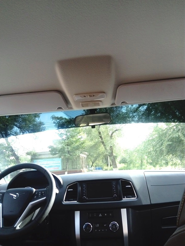 Тонированная полоса на лобовом "5" — УАЗ Patriot, 2,7 л, 2020 года ...