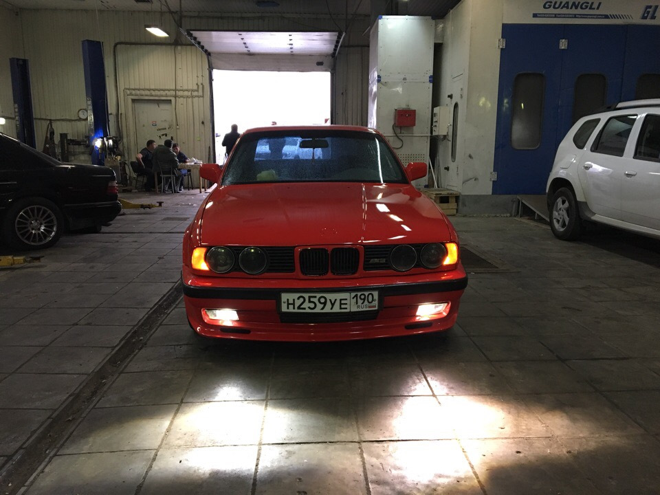 перекрас машины ч4 финал — BMW 5 series (E34), 4 л., 1988 года ...