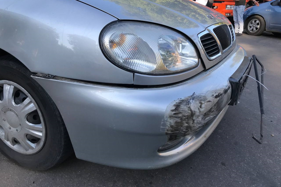 дтп выходного дня. — Daewoo Lanos, 1,5 л, 2007 года | ДТП | DRIVE2