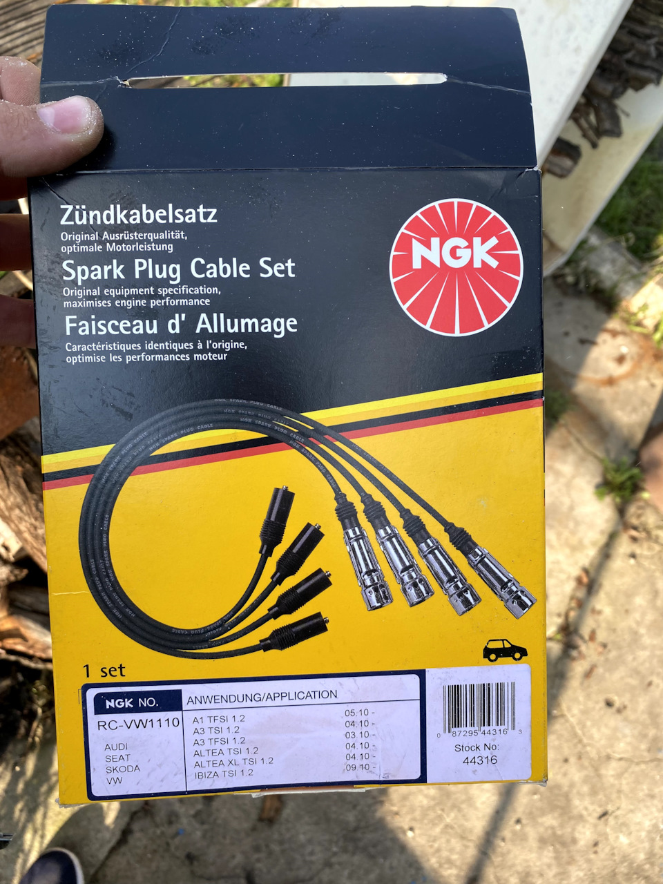 RCVW1110 Комплект проводов зажигания 44316 NGK | Запчасти на DRIVE2