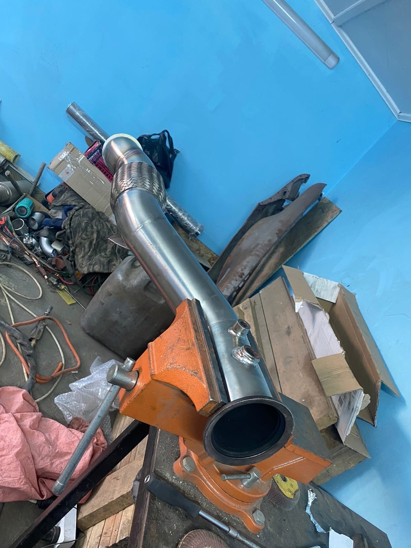 выхлопная система с нержавейки — BMW 5 series (E60), 3 л, 2005 года ...