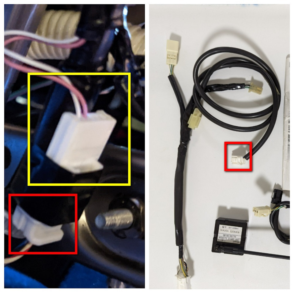 Фишка с розовым и белым проводом. Ну и подключаемся к ней — Toyota Prius (50)