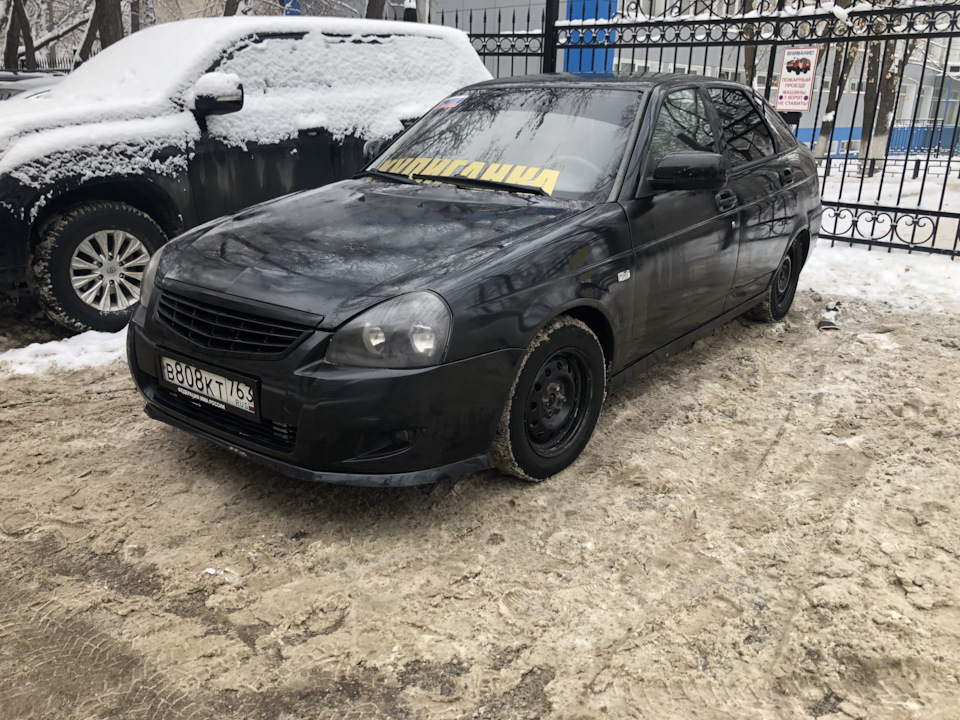Губа на приору — Lada Приора хэтчбек, 1,6 л, 2008 года | своими руками ...