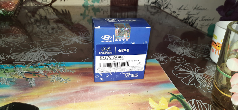 Запчасти на фото: 373702A400. Фото в бортжурнале Hyundai Solaris