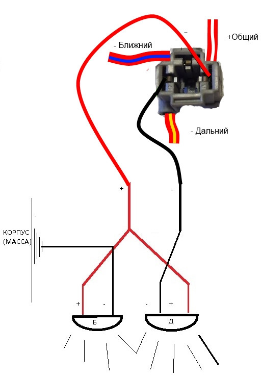 Какие провода нужно для подключения фар Фары от виндома в карина 21(рестайл) - Toyota Corona Premio (T210), 1,6 л, 2001 
