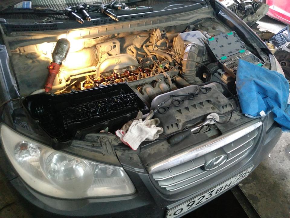 Небольшое ТО — Hyundai Elantra (4G), 1,6 л, 2007 года | своими руками ...