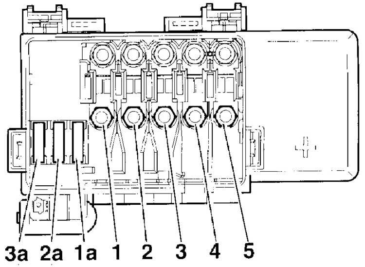 Volkswagen golf 3 схема предохранителей