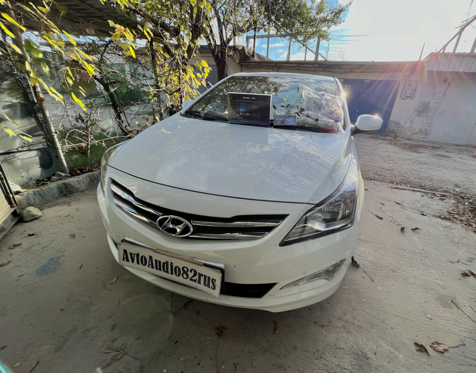 Установка Teyes CC3 + камера заднего вида Hyundai Solaris — DRIVE2