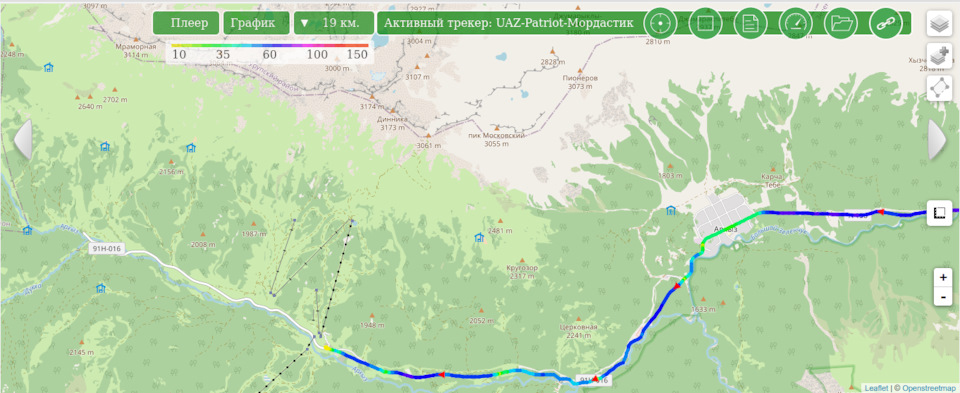 Архыз романтик карта