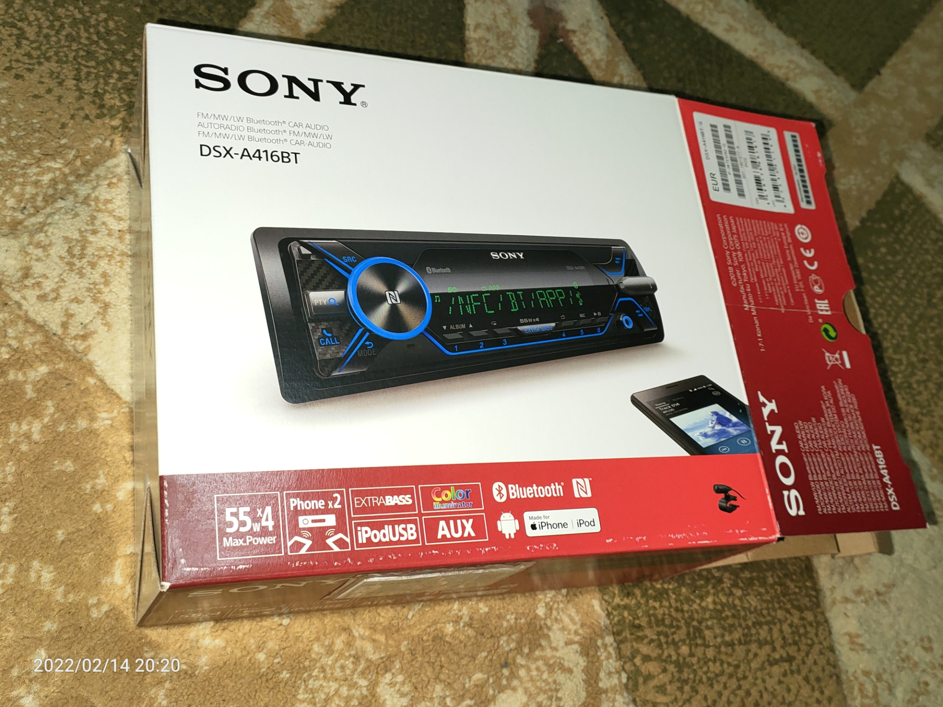 sony dsx a416bt обзор