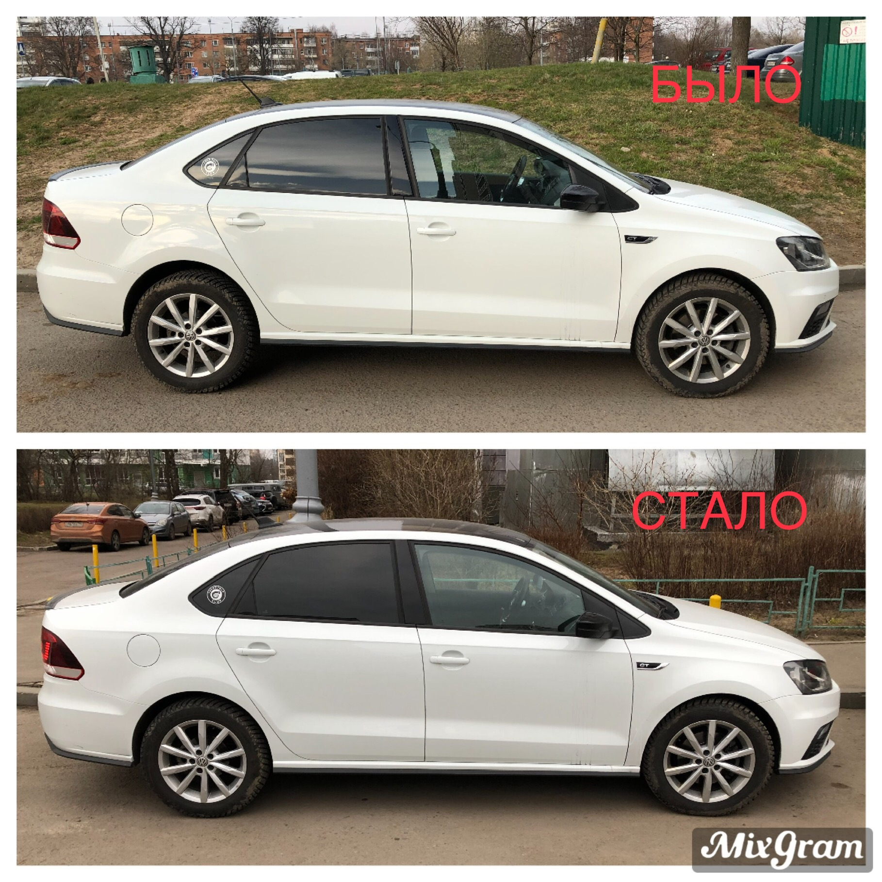 Бюджетная ровная посадка — Volkswagen Polo Sedan GT, 1,4 л, 2018 года |  тюнинг | DRIVE2