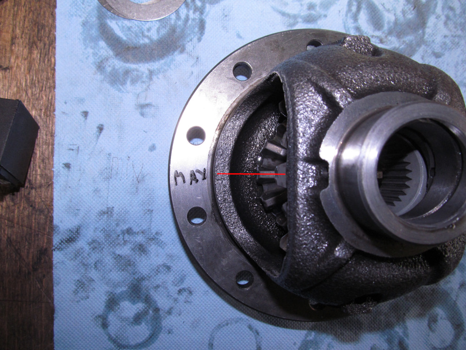 Сборка и регулировка дифференциала ч.6 — Mitsubishi Pajero (4G), 3,8 л ...