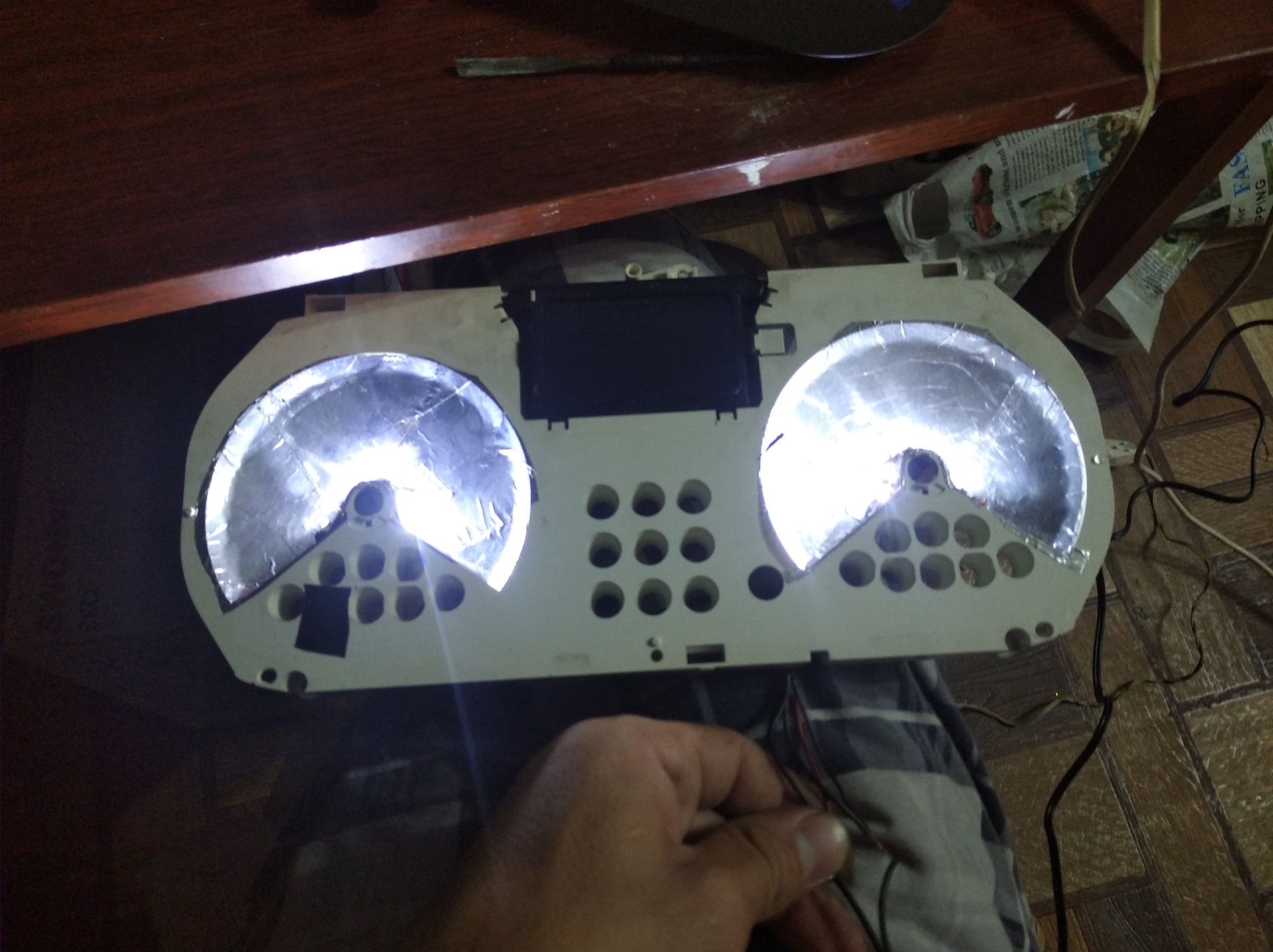 Пересвет приборной панели — Lada Ларгус, 1,6 л, 2014 года | тюнинг | DRIVE2