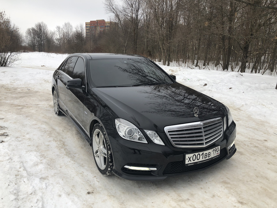 Mercedes e500 w212 зима