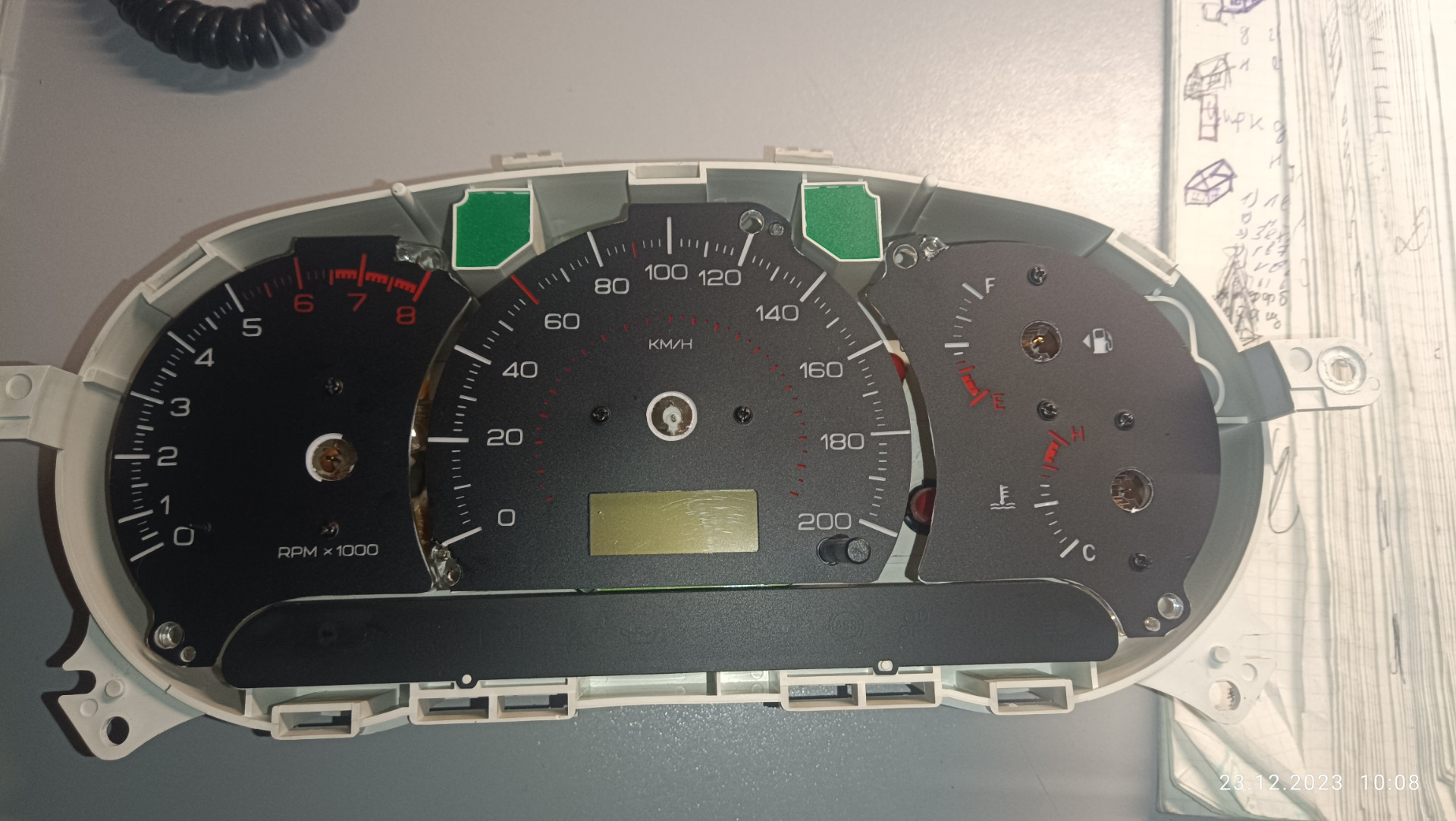 Шкалы приборной панели. — Hyundai Accent (2G), 1,5 л, 2006 года ...