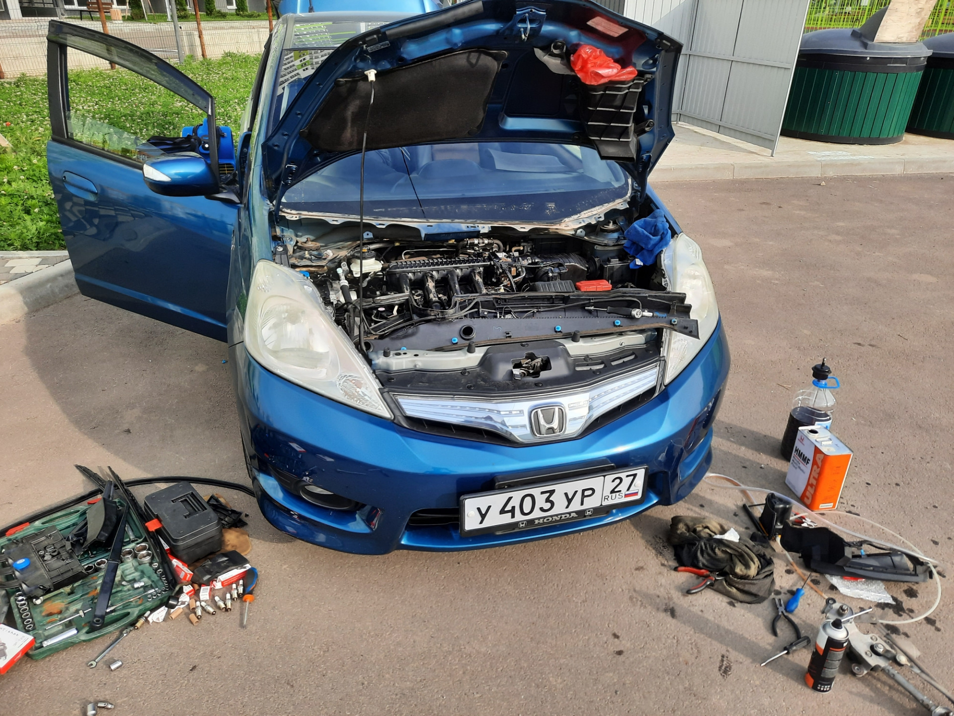 Замена масла в вариаторе через щуп, замена свечей, чистка дроссельной ...