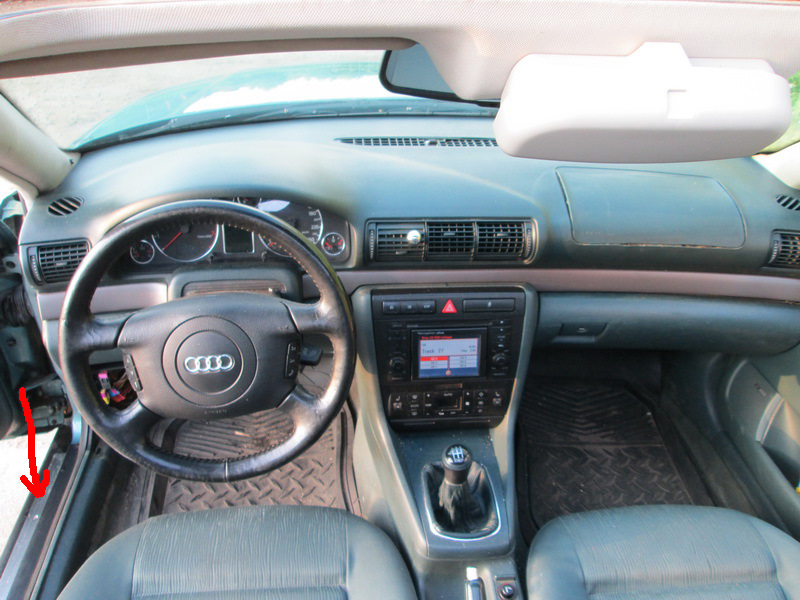 Накладки на пороги, молдинги, на А4 Б5 рест. — Audi A4 (B5), 1,8 л ...